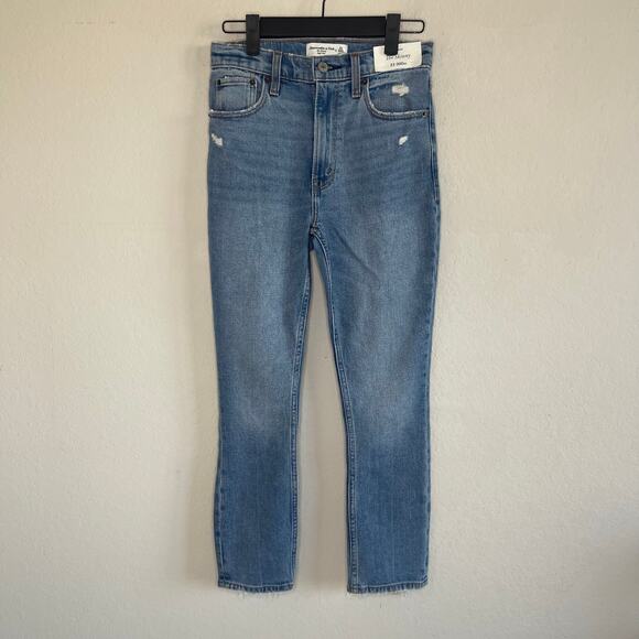 NEW Abercrombie The Skinny High Rise Jeans Medium Wash Denim - Size 23/000XS - Picture 4 of 9